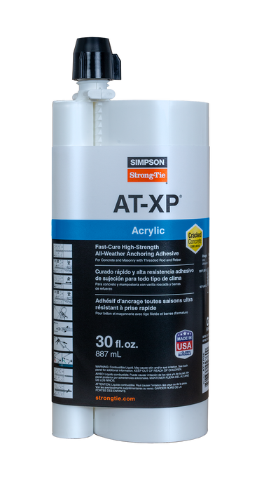 Simpson Strong-Tie AT-XP30 AT-XP® 30-oz. High-Strength Acrylic Anchoring Adhesive Cartridge w/ Nozzle (Pack of 5)